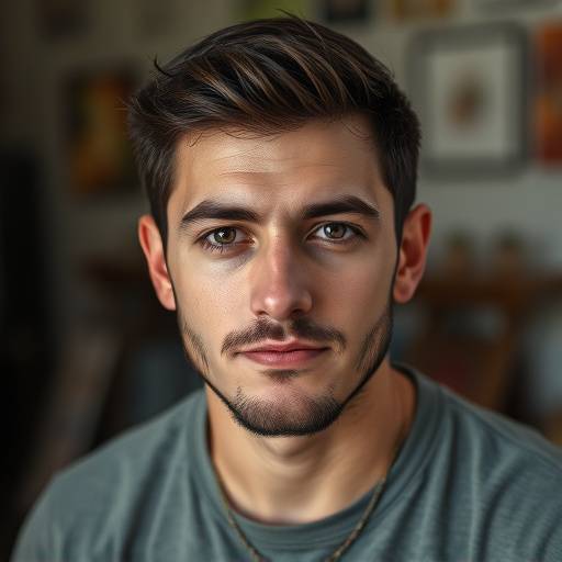 Portrait of Michael Rodriguez, Graphic Designer.